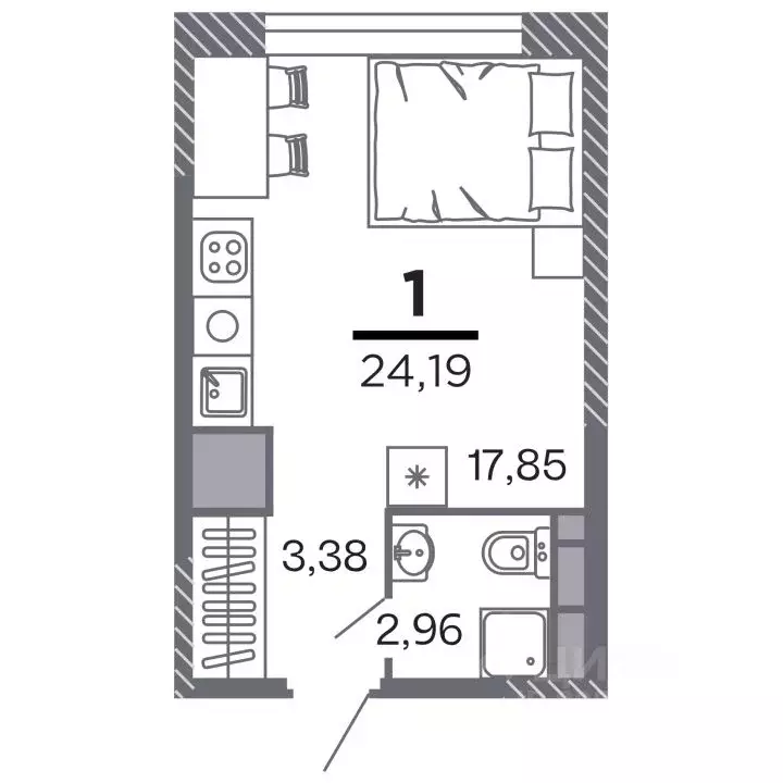 1-к кв. Рязанская область, Рязань Петра и Февронии жилой комплекс ... - Фото 0