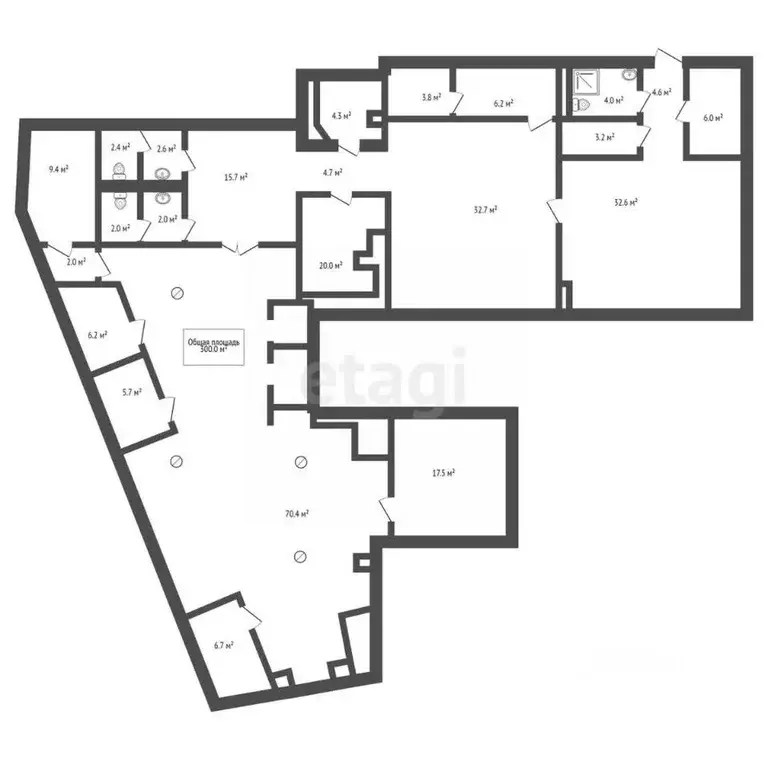 Офис в Новосибирская область, Новосибирск Большевистская ул., 43 (300 ... - Фото 2