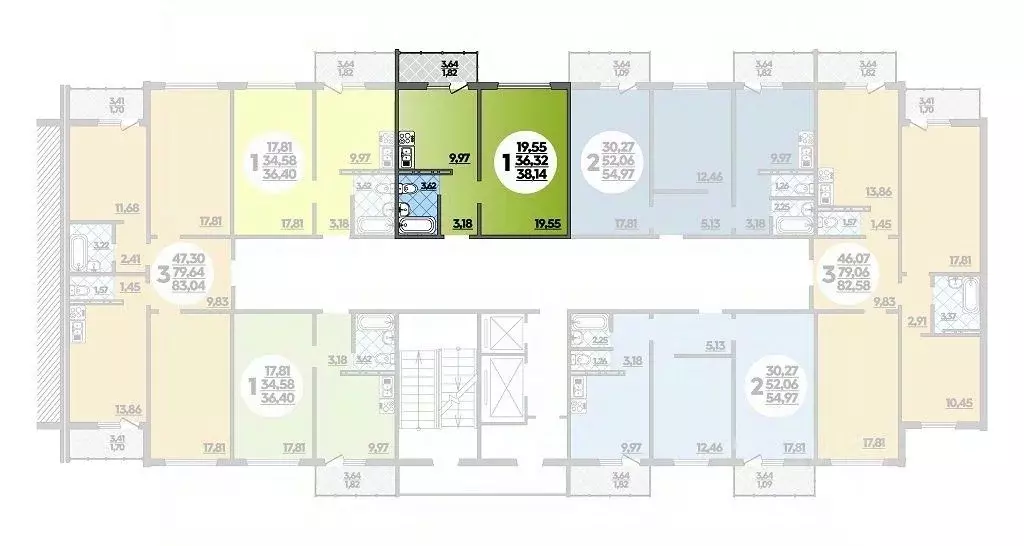 1-к кв. Ростовская область, Ростов-на-Дону ул. Костенко, 12 (38.14 м) - Фото 1