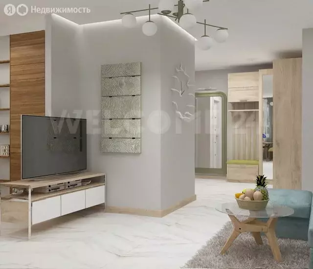 3-комнатная квартира: деревня Афонино, Академическая улица, 15 (82.3 ... - Фото 1