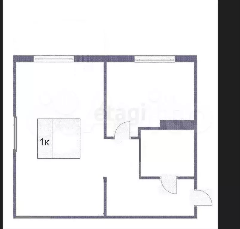1-к. квартира, 30,5 м, 3/5 эт. - Фото 0