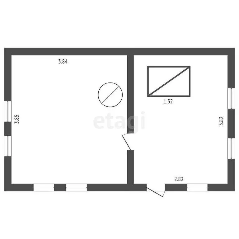 Дом в село Бигила, Первомайская улица (26.5 м) - Фото 2