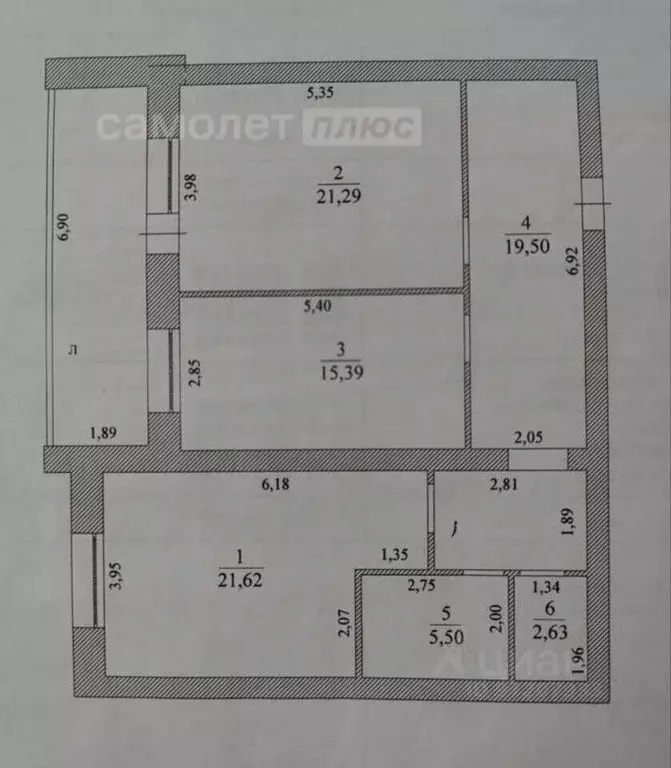 2-к кв. Ульяновская область, Ульяновск ул. Робеспьера, 114 (92.0 м) - Фото 1