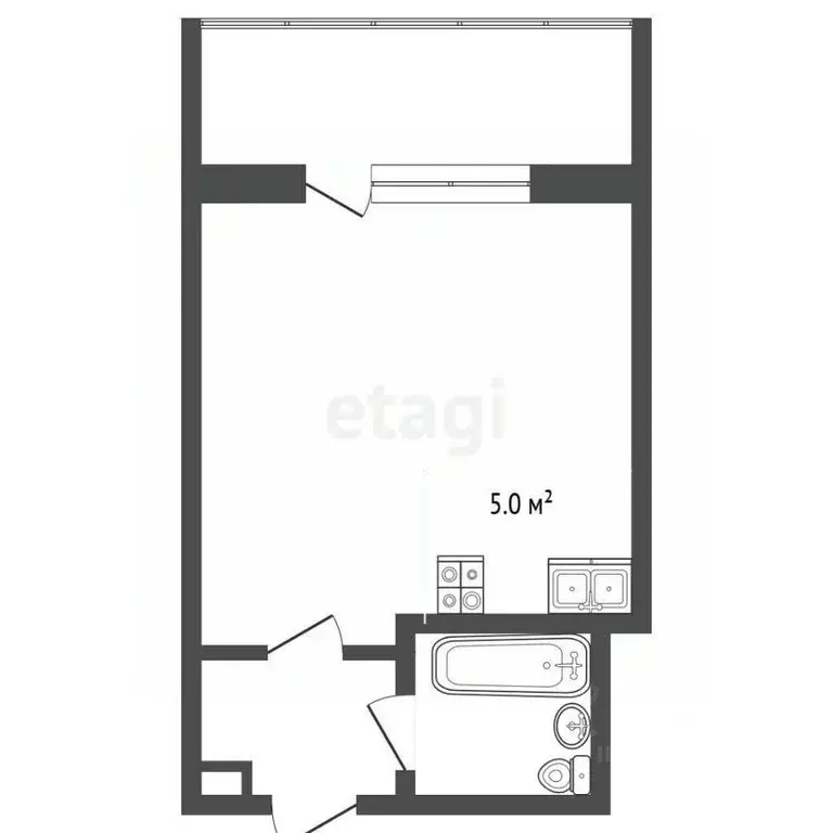 1-к кв. Тюменская область, Тюмень Олимпийская ул., 34 (13.3 м) - Фото 0