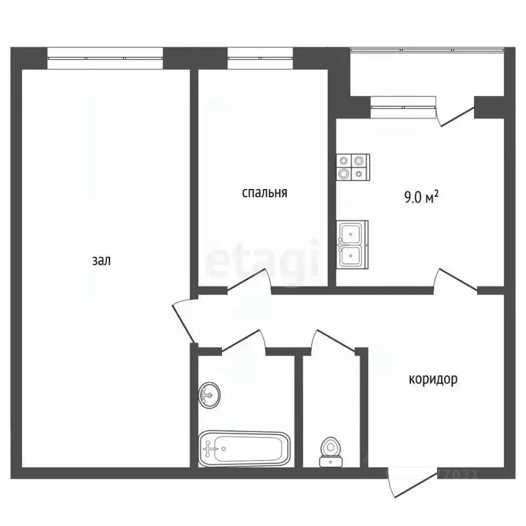 2-к кв. Ямало-Ненецкий АО, Муравленко ул. Ленина, 28 (55.2 м) - Фото 1
