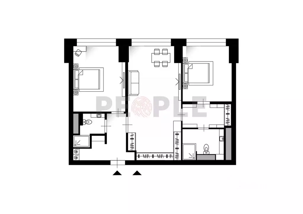 3-к кв. Москва Мичуринский просп., 56 (77.0 м) - Фото 1