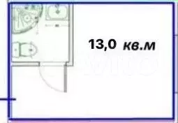 Квартира-студия, 13,1 м, 1/12 эт. - Фото 0