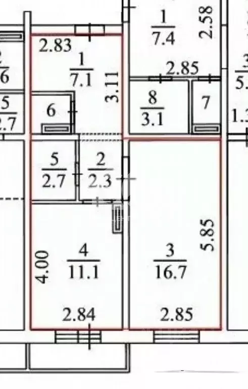 1-к кв. Новосибирская область, Новосибирск ул. Плющихинская, 3 (42.0 ... - Фото 1