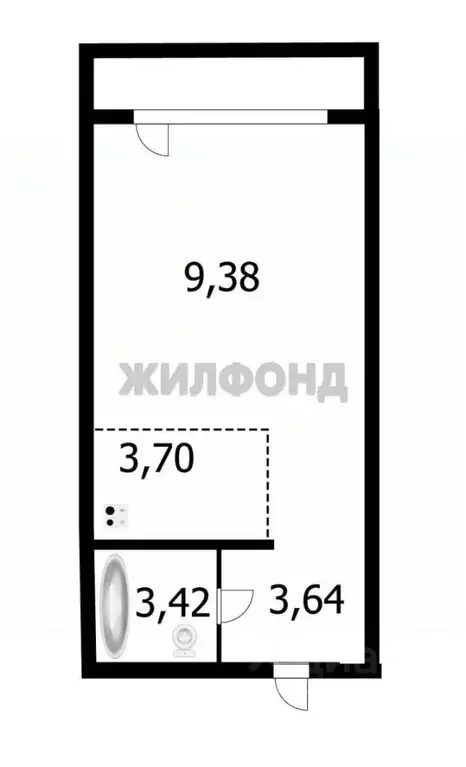 Студия Новосибирская область, Новосибирск ул. Твардовского, 22 (20.3 ... - Фото 0