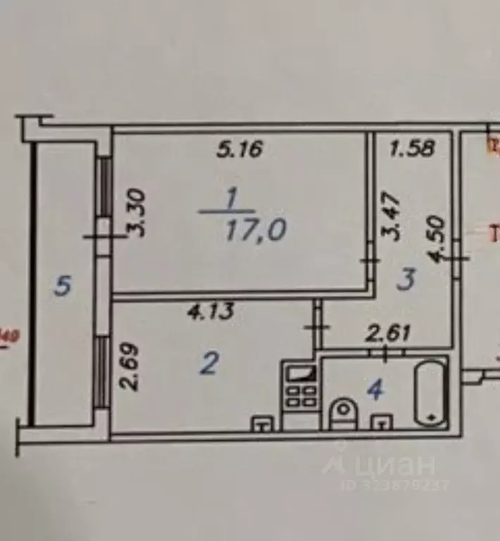 1-к кв. Свердловская область, Екатеринбург ул. Крупносортщиков, 12 ... - Фото 2