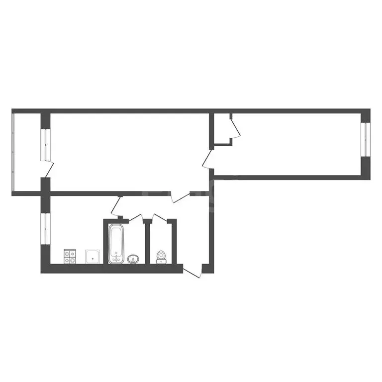 2-комнатная квартира: Тула, улица Кауля, 5к3 (45 м) - Фото 1