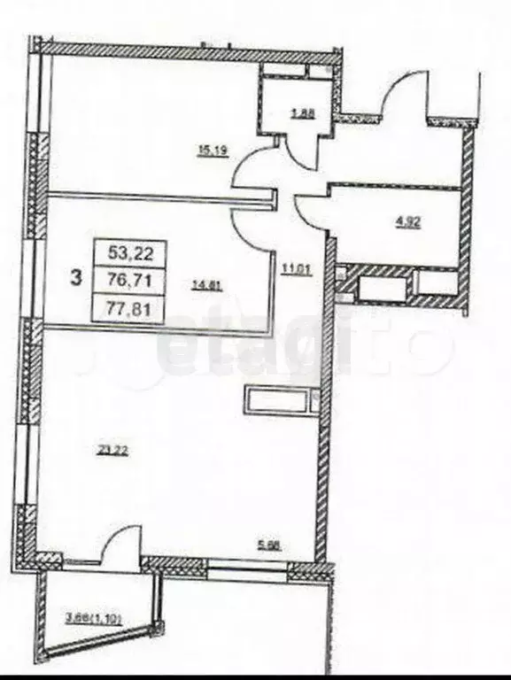 3-комнатная квартира: Пермь, Теплогорская улица, 24к5 (76.2 м) - Фото 0