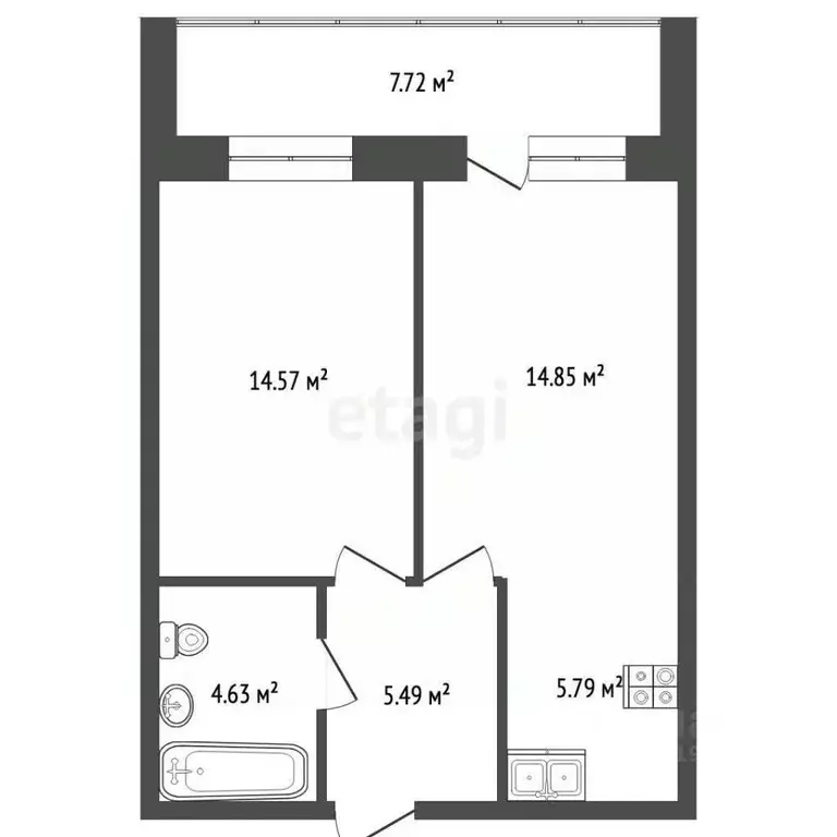 1-к кв. Мордовия, Саранск ул. Юрия Святкина, 8 (44.5 м) - Фото 2