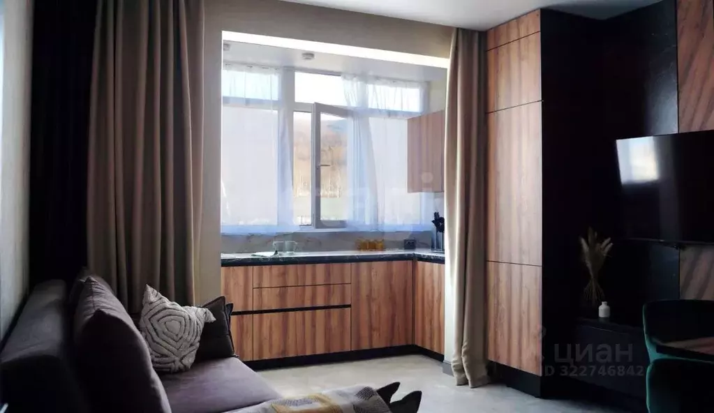 1-к кв. Сахалинская область, Южно-Сахалинск Больничная ул., 2к8 (40.0 ... - Фото 2