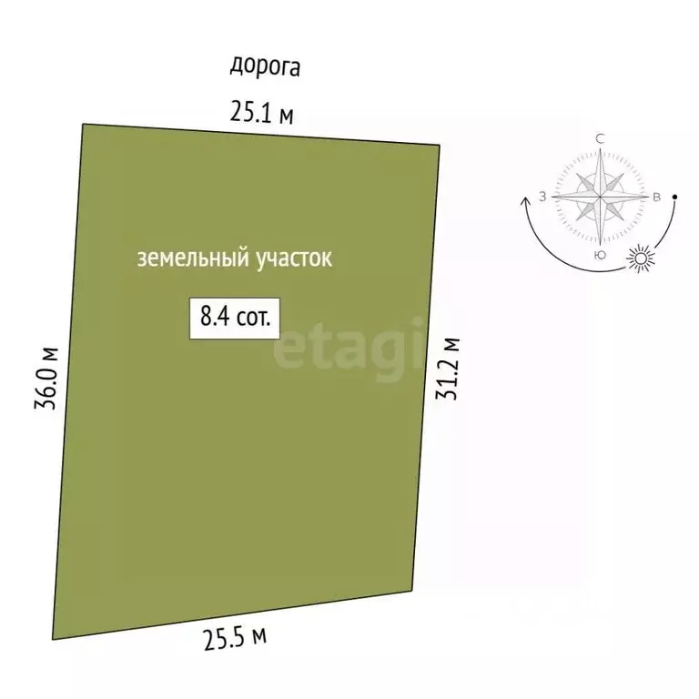 Участок в Тюменская область, Тюменский муниципальный округ, ... - Фото 2