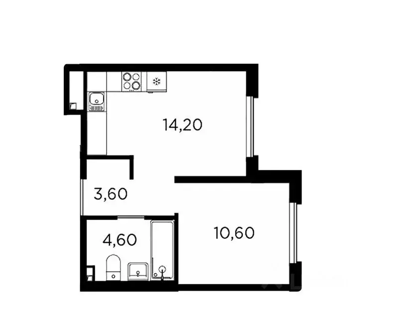 1-к кв. Санкт-Петербург Волхонское ш., 5к2 (33.0 м) - Фото 1