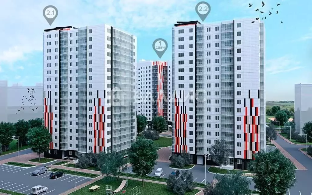1-к кв. Красноярский край, Красноярск Аральская ул., 51 (37.1 м) - Фото 0