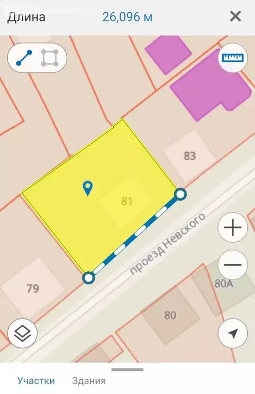 Участок в Ставрополь, проезд Невского, 81 (5.5 м) - Фото 2