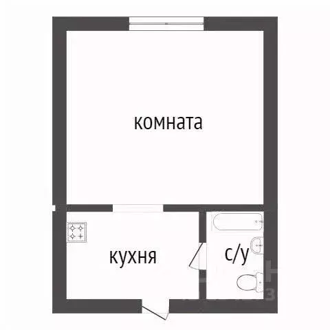 1-к кв. Курганская область, Курган Красномаячная ул., 62 (18.1 м) - Фото 2