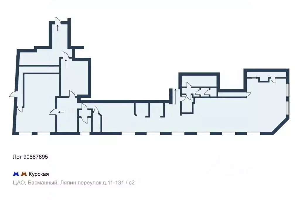Помещение свободного назначения в Москва пер. Лялин, 11-13/1С2 (480 м) - Фото 2
