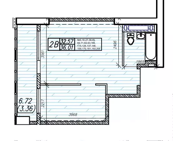 2-к кв. Приморский край, Владивосток Станционная ул., 11А (36.01 м) - Фото 1
