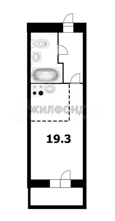 Квартира-студия, 20 м, 16/17 эт. - Фото 0