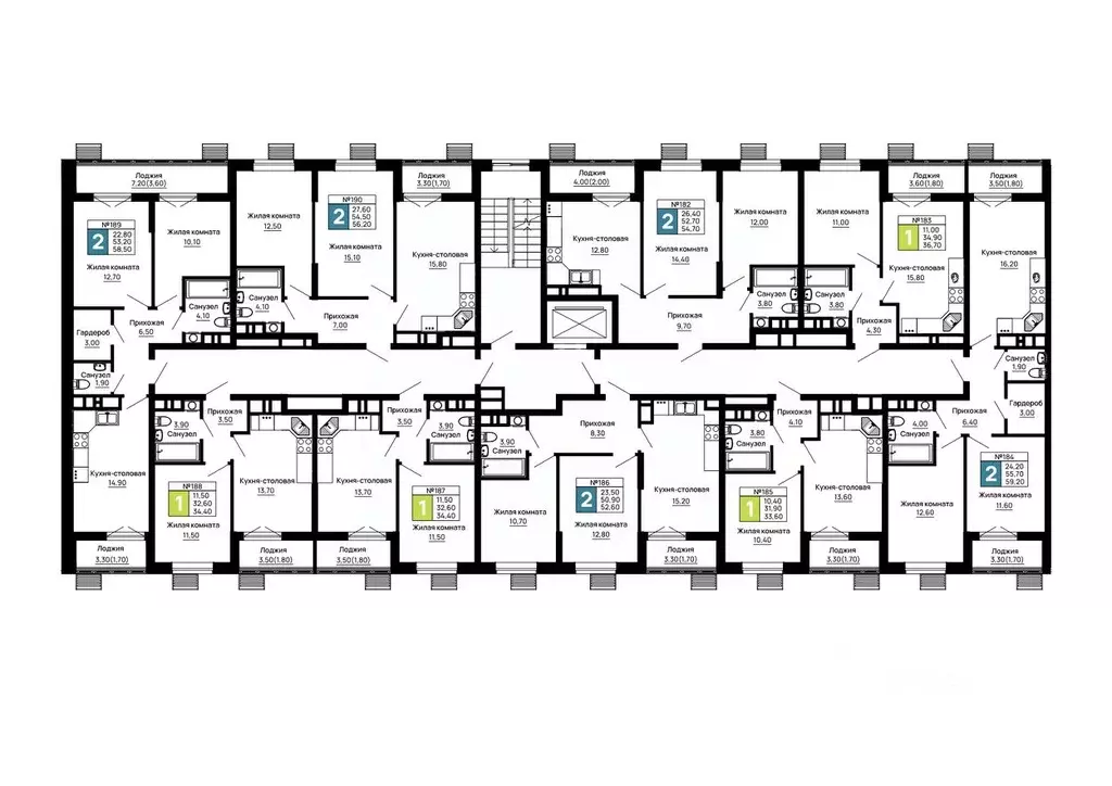 2-к кв. Адыгея, Тахтамукайский район, Яблоновский пгт  (59.2 м) - Фото 2