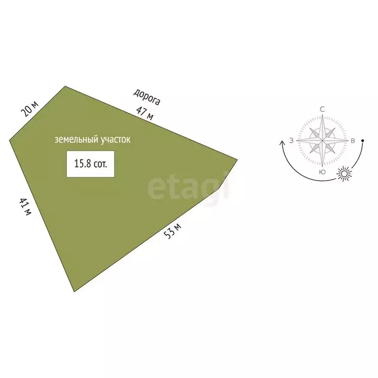 Участок в Сосногорск, Сосногорск, Ручейная улица (15.8 м) - Фото 1