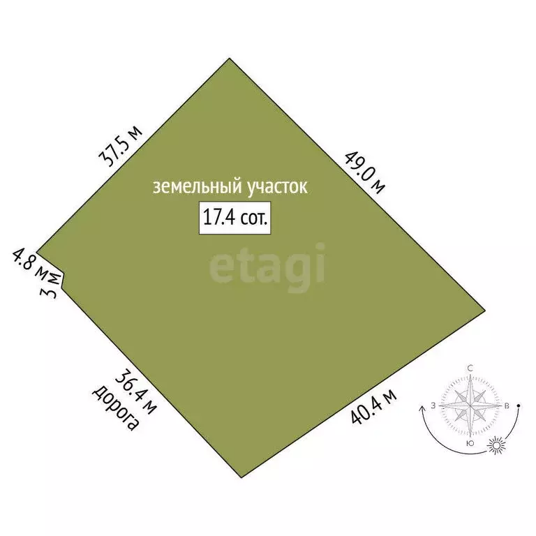Участок в Тюменская область, Тобольский муниципальный округ, деревня ... - Фото 1