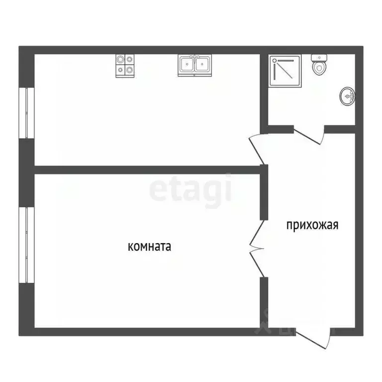 1-к кв. Ставропольский край, Ессентуки ул. Галерейная (43.2 м) - Фото 1