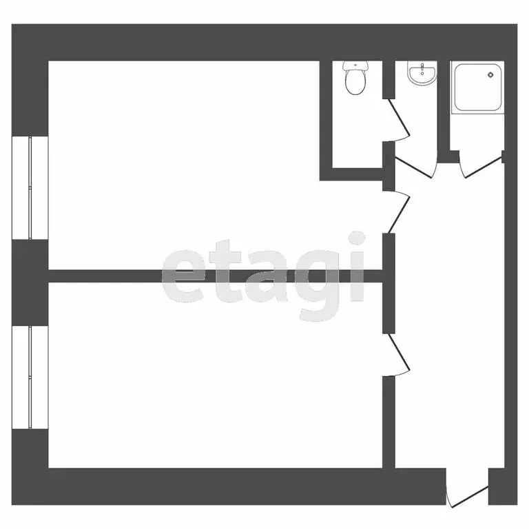 2-комнатная квартира: Томск, микрорайон Академгородок, Академический ... - Фото 1