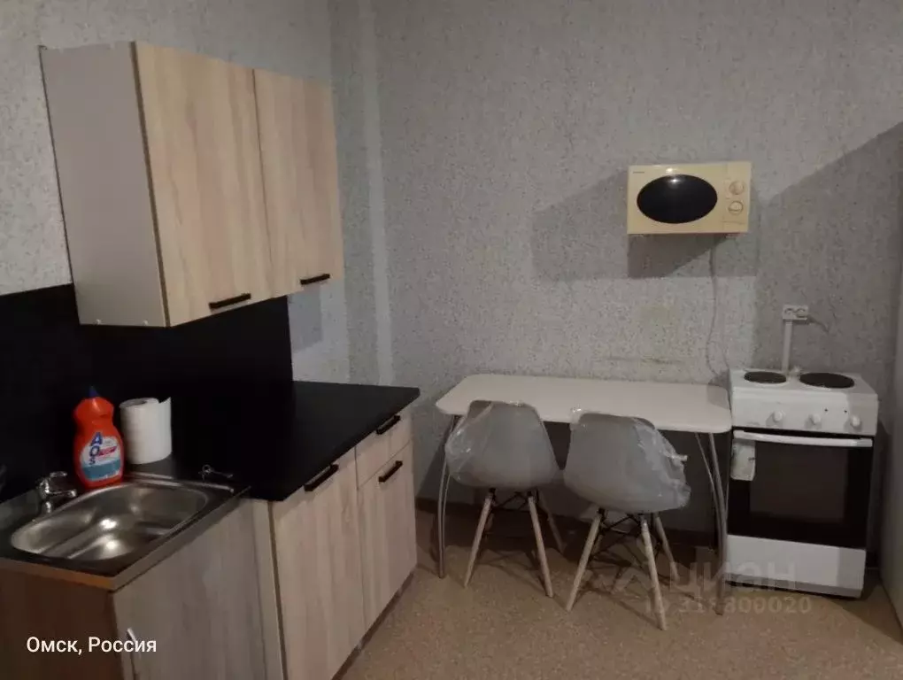 Студия Омская область, Омск ул. Завертяева, 18/8 (36.0 м) - Фото 1