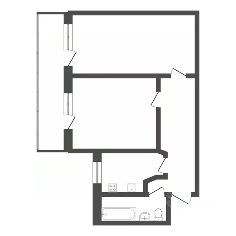 2-к кв. Тюменская область, Тюмень ул. Елизарова, 6 (58.5 м) - Фото 1