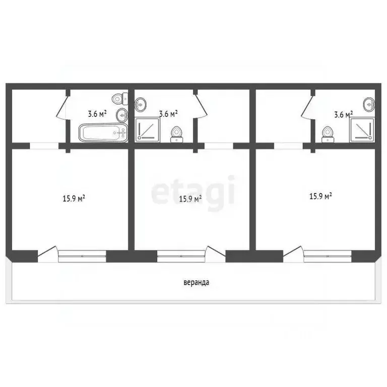 Дом в Крым, Судак ул. Манджил (59 м) - Фото 2