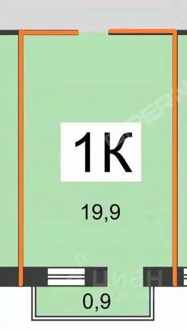 Комната Нижегородская область, Нижний Новгород ул. Пушкина, 46 (20.0 ... - Фото 2