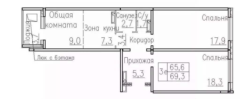 3-к кв. Новосибирская область, Новосибирский район, Мичуринский ... - Фото 0