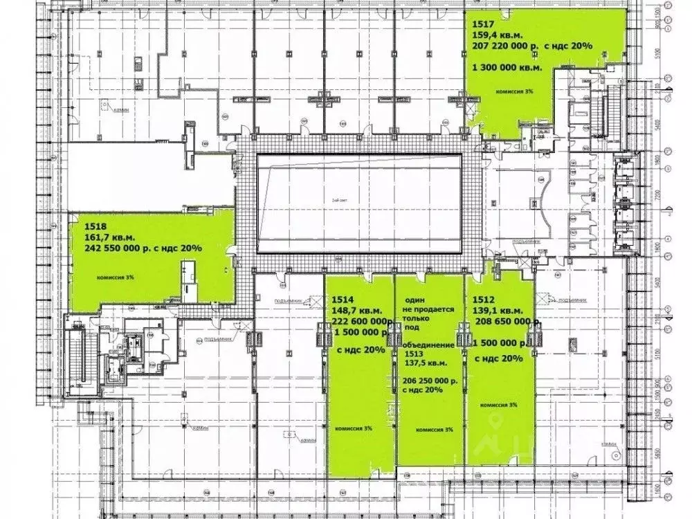 Офис в Москва 2-я Брестская ул., 6 (162 м) - Фото 1