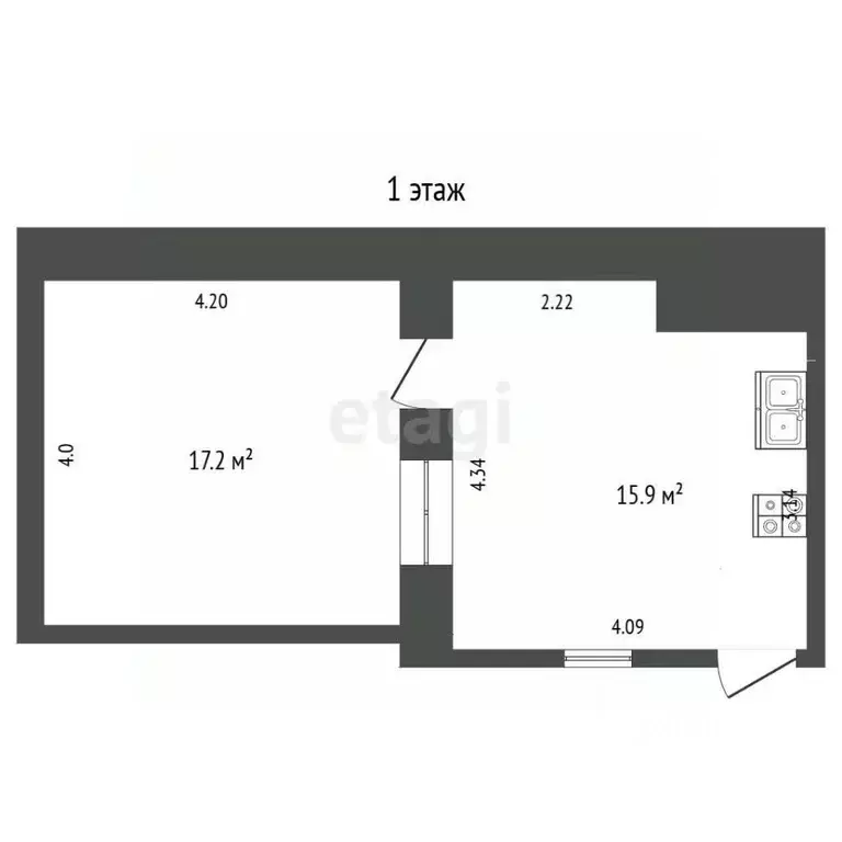 2-к кв. Крым, Ялта ул. Пролетарская, 10В (56.2 м) - Фото 2