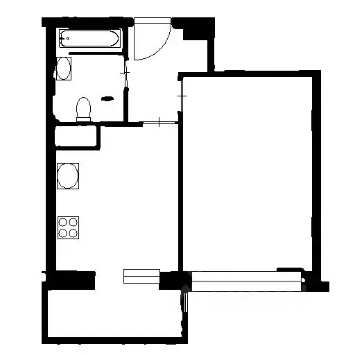 1-к кв. Санкт-Петербург ул. Среднерогатская, 13к1 (35.0 м) - Фото 2