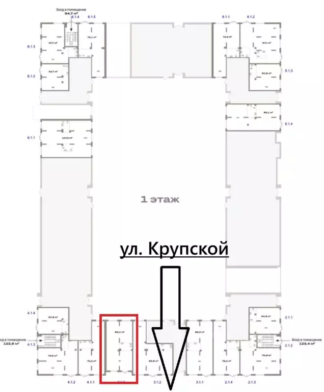 Помещение свободного назначения в Омская область, Омск ул. Крупской, ... - Фото 2