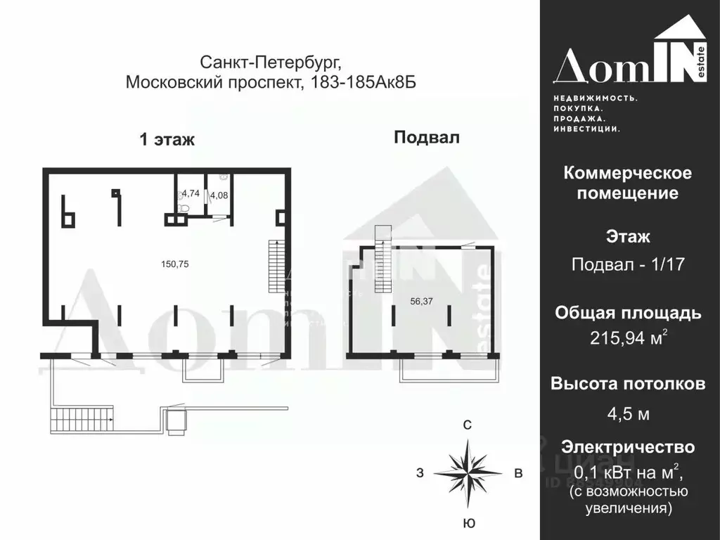 Помещение свободного назначения в Санкт-Петербург Московский просп., ... - Фото 2