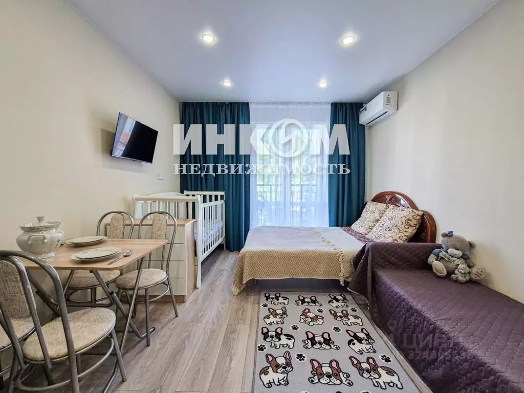 Студия Краснодарский край, Сочи ул. Искры, 88к3 (27.9 м) - Фото 1