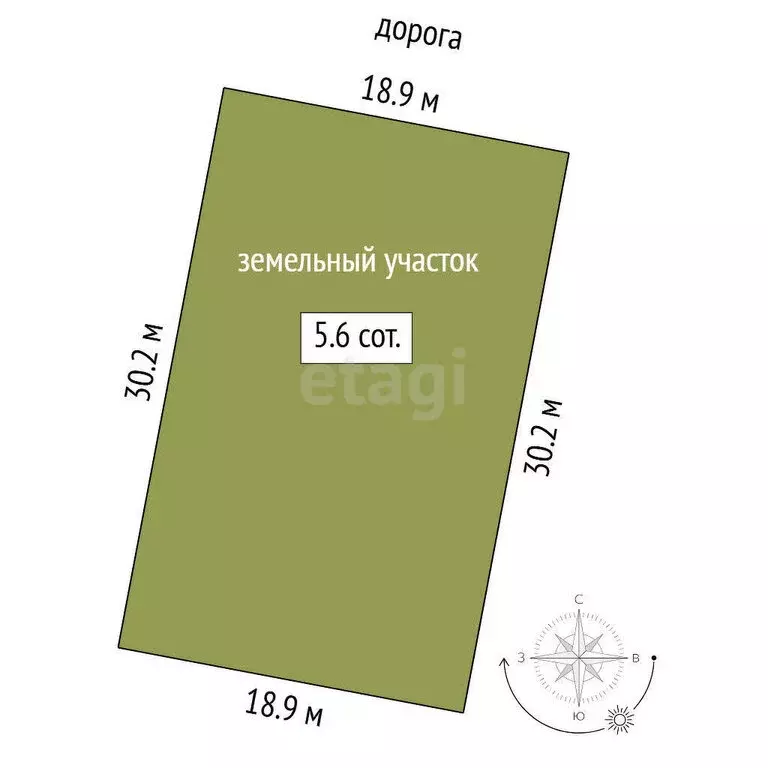 Участок в Нижнетавдинский район, коттеджный посёлок Земляника (5.63 м) - Фото 0