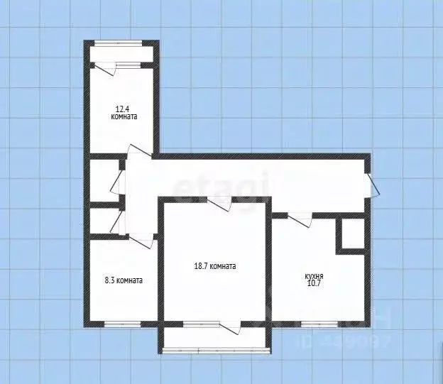 3-к кв. Смоленская область, Смоленск Коммунистическая ул., 10 (107.2 ... - Фото 2