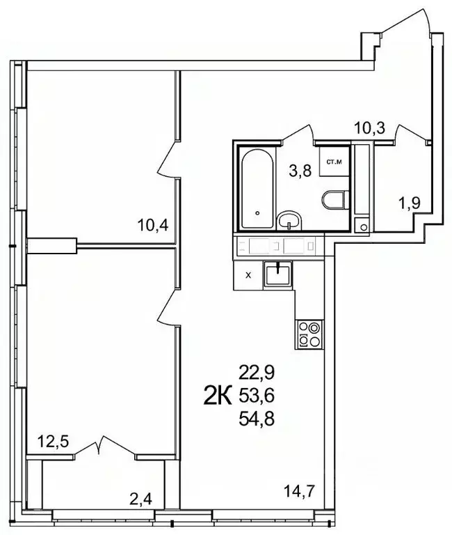 2-к кв. Нижегородская область, Нижний Новгород д. Анкудиновка, КМ ... - Фото 1