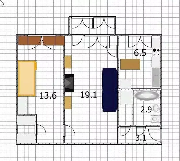 2-к кв. Башкортостан, Уфа Таллинская ул., 21 (45.2 м) - Фото 2