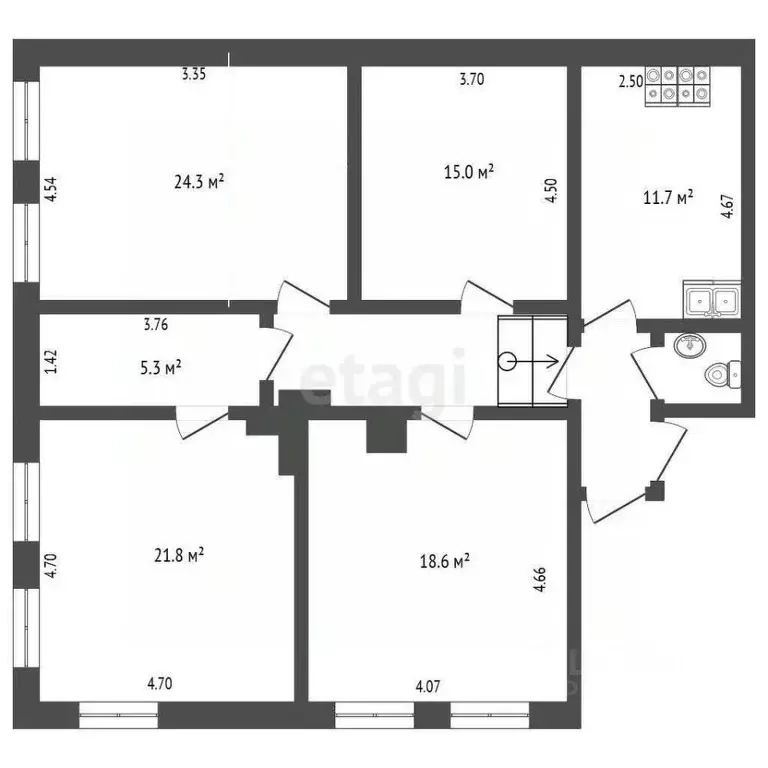 Комната Калужская область, Калуга ул. Воронина, 23А (24.3 м) - Фото 2