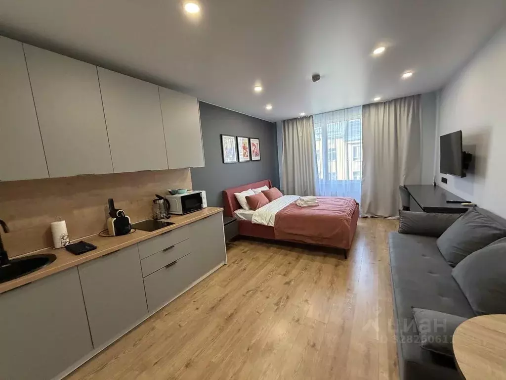 Студия Санкт-Петербург Киевская ул., 5к6 (27.8 м) - Фото 1