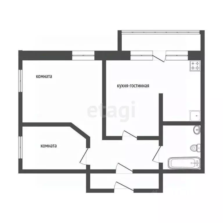 2-к кв. Курганская область, Курган ул. Гоголя, 133 (72.5 м) - Фото 2
