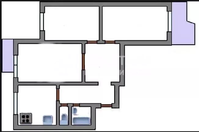 3-к кв. Москва ул. Академика Анохина, 38К3 (72.8 м) - Фото 2